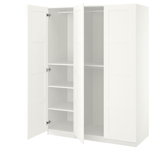 PAX/BERGSBO PAX gardırop, beyaz, 150x60x201 cm