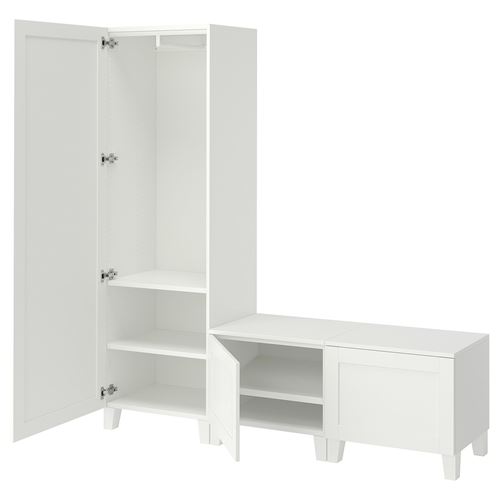 PLATSA/SANNIDAL PLATSA gardırop, beyaz, 180x42x191 cm