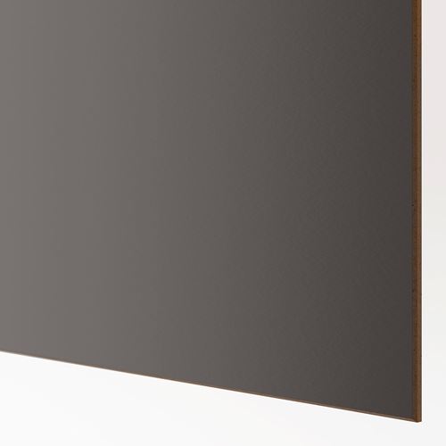 PAX/MEHAMN PAX sürgü kapaklı gardırop, koyu gri, 200x66x236 cm