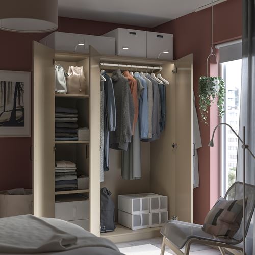 PAX/FORSAND PAX gardırop, bej, 150x60x201 cm