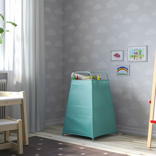 TIGERFINK bölmeli saklama kutusu, turkuaz, 82x52x52 cm