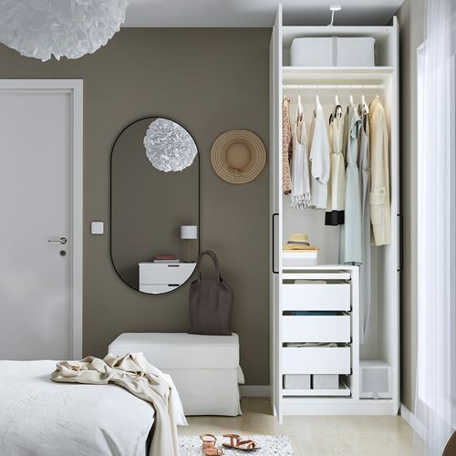 PAX/FORSAND PAX gardırop, beyaz, 75x60x236 cm