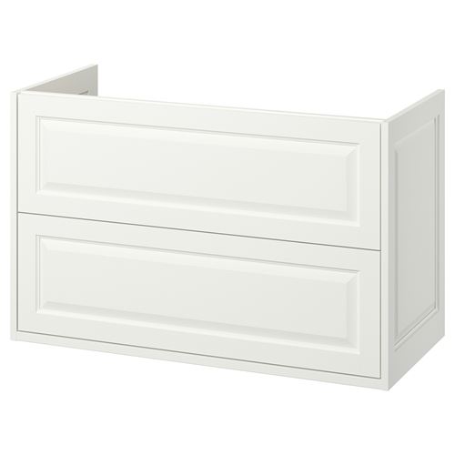 TÄNNFORSEN lavabo dolabı, beyaz, 100x48x63 cm, 2 çekmeceli