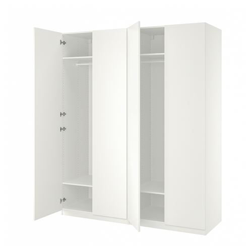 PAX/FORSAND PAX gardırop, beyaz, 200x60x236 cm