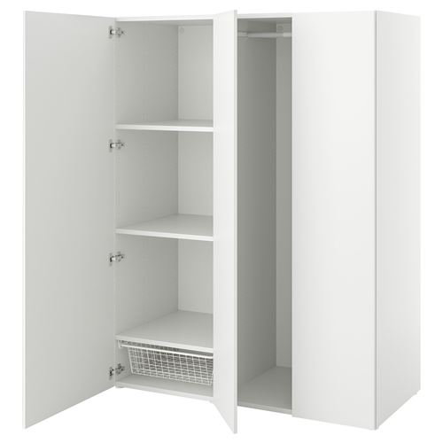 PLATSA/FONNES PLATSA gardırop, beyaz, 140x57x181 cm