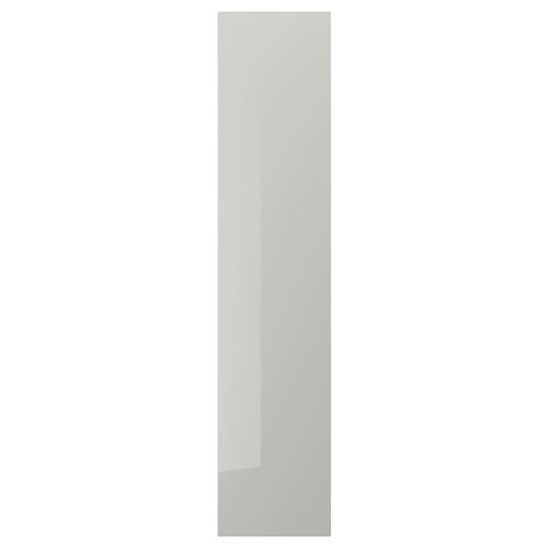 FARDAL gardırop kapağı, parlak cila-açık gri, 50x229 cm, menteşesiz