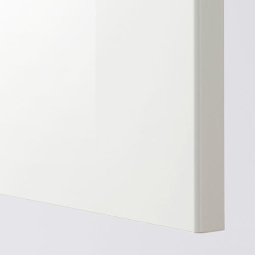 METOD temizlik dolabı, RINGHULT beyaz-koyu gri, 60x60x200 cm, 2 kapaklı