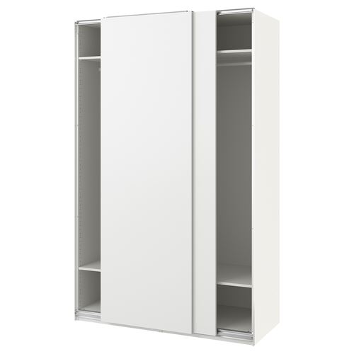 PAX/HASVIK PAX sürgü kapaklı gardırop, beyaz, 150x66x236 cm