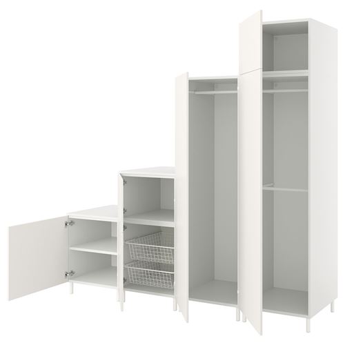PLATSA/FONNES PLATSA gardırop, beyaz, 240x57x231 cm