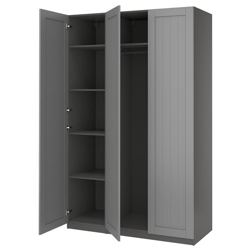 PAX/GULLABERG PAX gardırop, koyu gri-gri, 150x60x236 cm