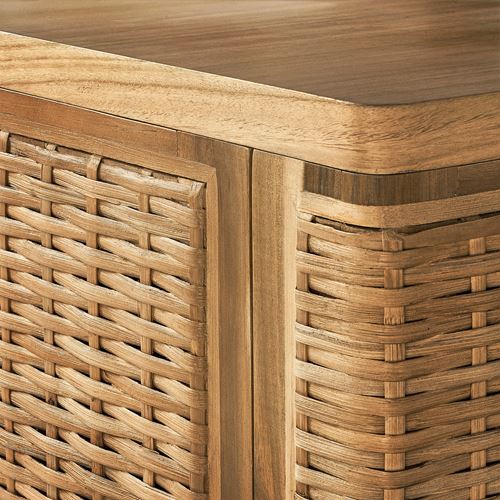FRYKSÅS tv sehpası, rattan, 157x41x49 cm