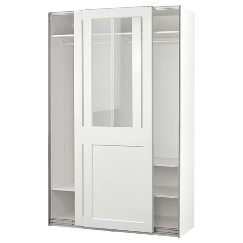 PAX/GRIMO PAX sürgü kapaklı gardırop, beyaz, 150x66x236 cm