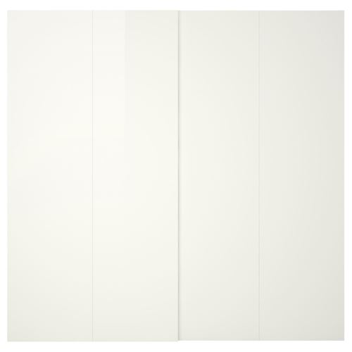 HASVIK sürgü kapak, parlak cila beyaz, 200x236 cm