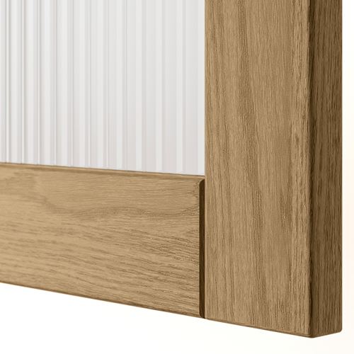 TONSTAD gardırop kapağı, meşe kaplama-cam, 50x229 cm, menteşesiz