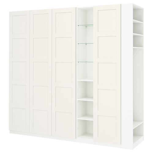 PAX/BERGSBO PAX gardırop, beyaz, 255x60x236 cm
