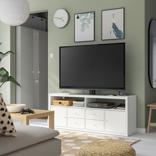 KALLAX tv sehpası, beyaz, 147x39x60 cm