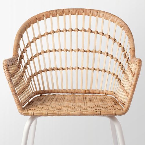 NILSOVE rattan sandalye, rattan-beyaz, Mindersiz
