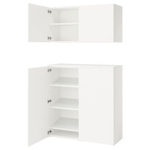 PLATSA/FONNES PLATSA dolap sistemi, beyaz, 122x42x220 cm