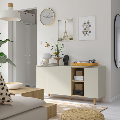 LEDAMOT konsol, açık gri-bej, 150x42x75 cm
