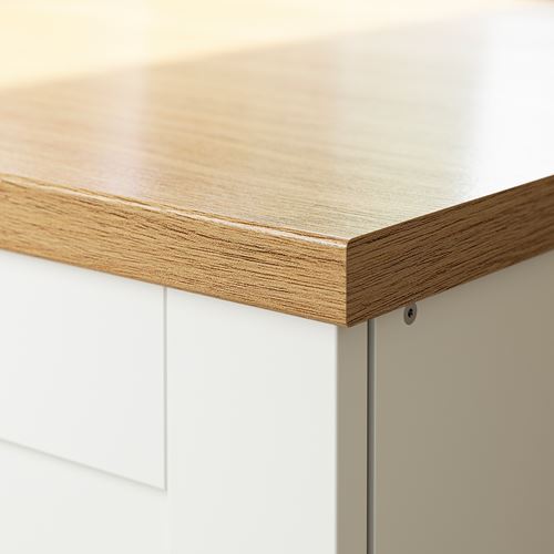 KNOXHULT köşe mutfak dolabı kombinasyonu, dekoratif beyaz, Batarya dahil değildir.