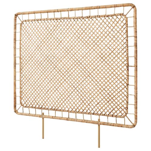 TOLKNING yatak başı, rattan, el yapımı