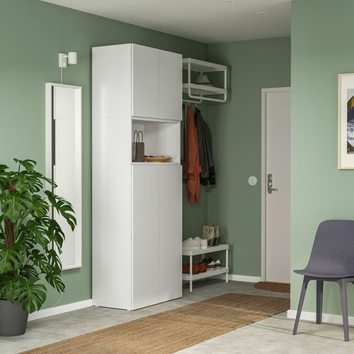 PLATSA/FONNES PLATSA dolap sistemi, beyaz, 80x42x221 cm