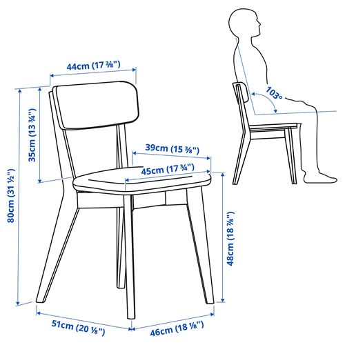 LISABO döşemeli ahşap sandalye, dişbudak-Tallmyra beyaz siyah