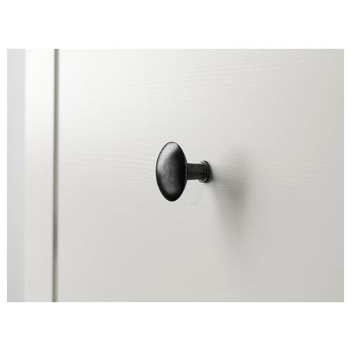 HEMNES komodin, beyaz vernik, 54x66 cm