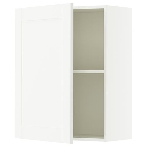 KNOXHULT mutfak duvar dolabı, dekoratif beyaz, 60x75 cm, 1 kapaklı