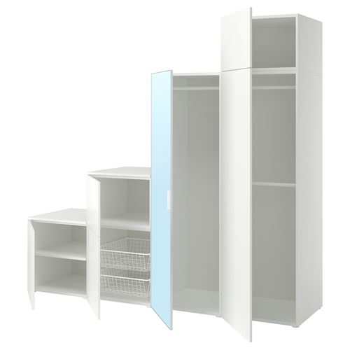 PLATSA PLATSA gardırop, beyaz, 240x57x221 cm