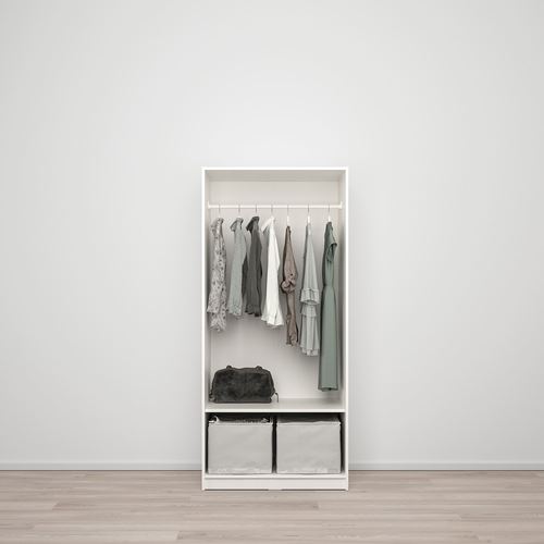 KLEPPSTAD gardırop, beyaz, 79x176 cm
