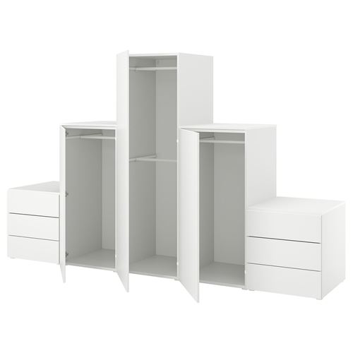PLATSA PLATSA gardırop, beyaz, 300x57x181 cm