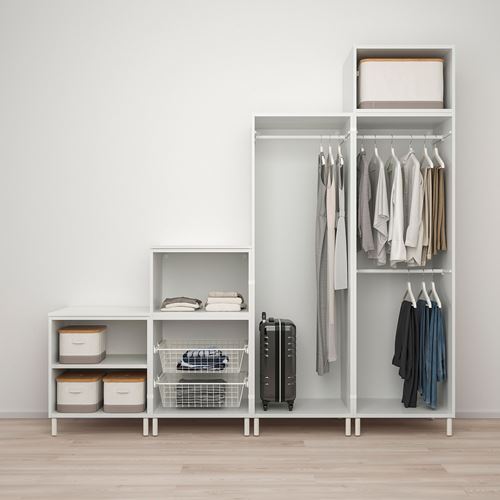 PLATSA/FONNES PLATSA gardırop, beyaz, 240x57x231 cm