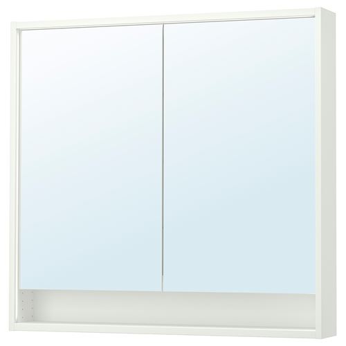 FAXÄLVEN banyo duvar dolabı, beyaz, 100x15x95 cm