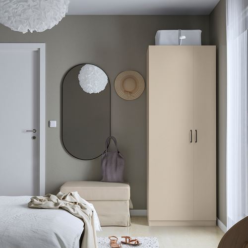 PAX/FORSAND PAX gardırop, gri-bej, 75x60x201 cm