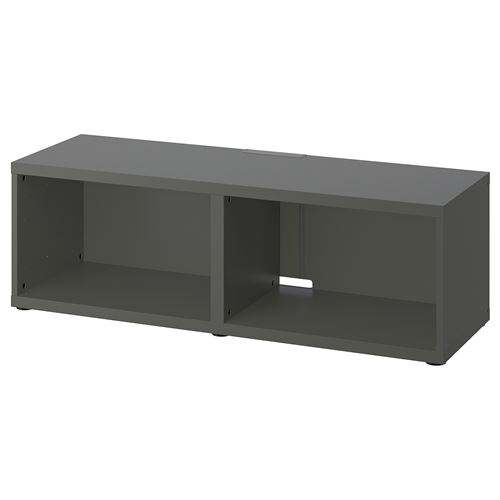 BESTÅ tv sehpası iskeleti, koyu gri, 120x40x38 cm