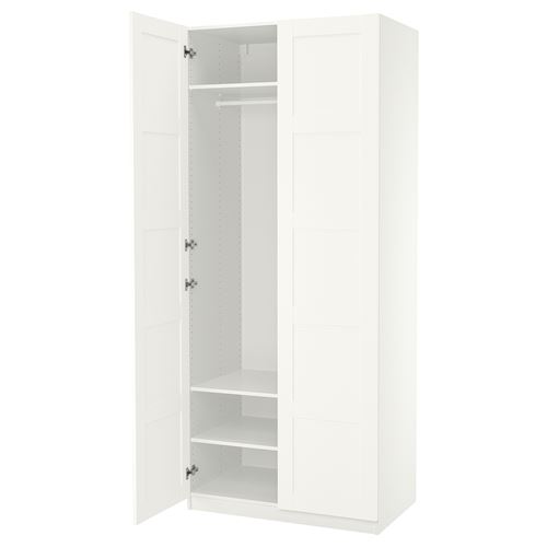 PAX/BERGSBO PAX gardırop, beyaz, 100x60x236 cm