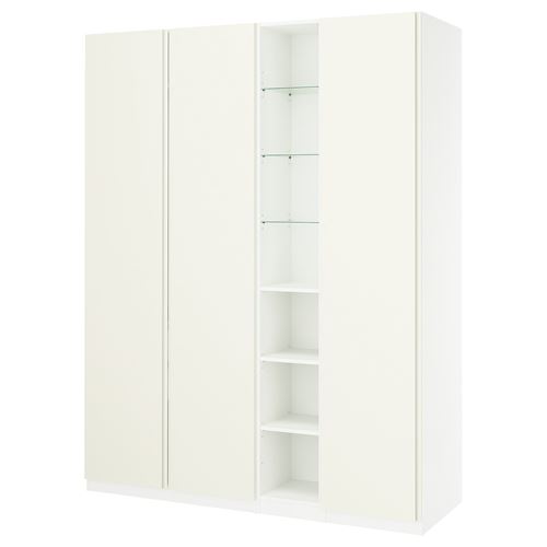 PAX/VIKANES PAX gardırop, beyaz, 185x60x236 cm