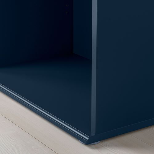 SKRUVBY tv sehpası, mavi-siyah, 156x38x60 cm