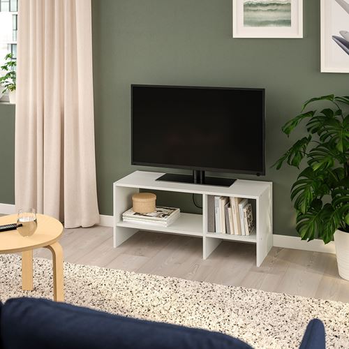 BAGGEBO tv sehpası, beyaz, 90x35x40 cm