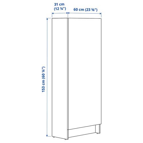 KNOXHULT mutfak boy dolabı, beyaz, 60x31x153 cm