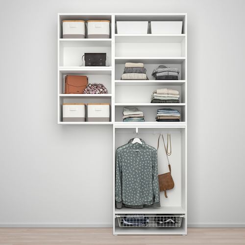 PLATSA PLATSA gardırop, beyaz, 140x42x241 cm