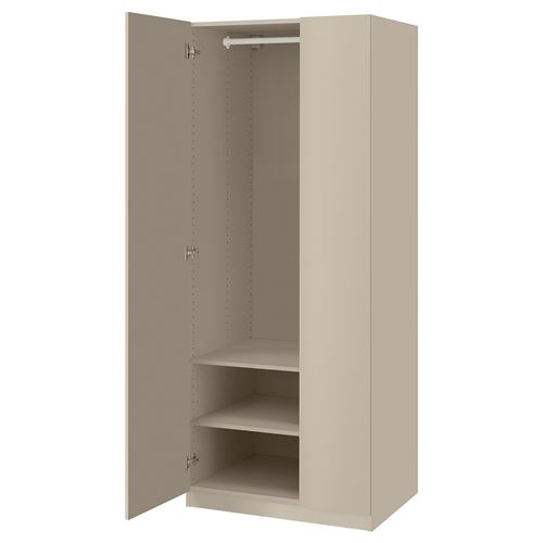 PAX/FORSAND PAX gardırop, gri-bej, 75x60x201 cm
