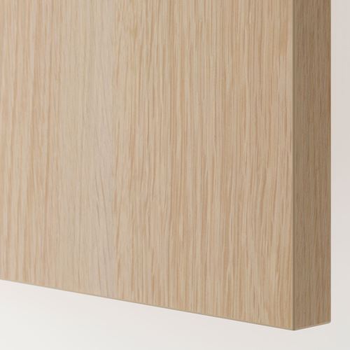PAX/HASVIK PAX sürgü kapaklı gardırop, ağartılmış meşe görünümlü, 150x66x236 cm