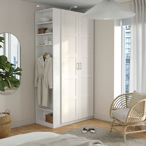 PAX/BERGSBO PAX gardırop, beyaz, 120x60x236 cm