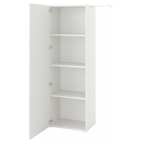 PLATSA/FONNES PLATSA gardırop, beyaz, 90-107x42x181 cm