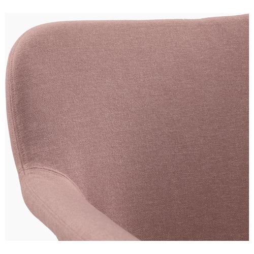VEDBO berjer, gunnared açık kahverengi-pembe, alçak arkalıklı