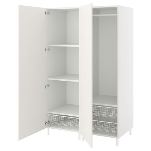 PLATSA/FONNES PLATSA gardırop, beyaz, 120x57x191 cm