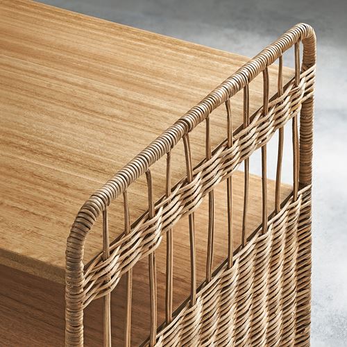 FRYKSÅS keson, rattan, 37x53 cm