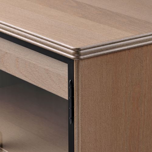 LANESUND vitrin, kahverengi, 161x47x81 cm